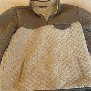Marine Layer Two-Tone Quilted Pullover